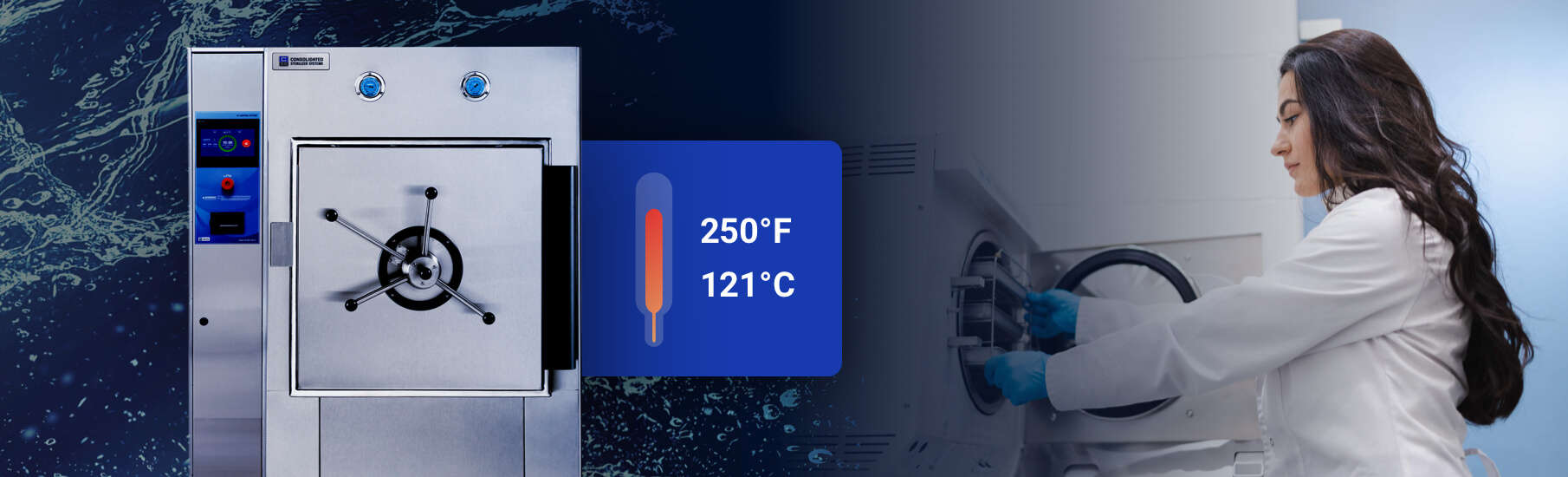 Lab-technician-with-an-autoclove-as-they-are-controlling-temperatures.