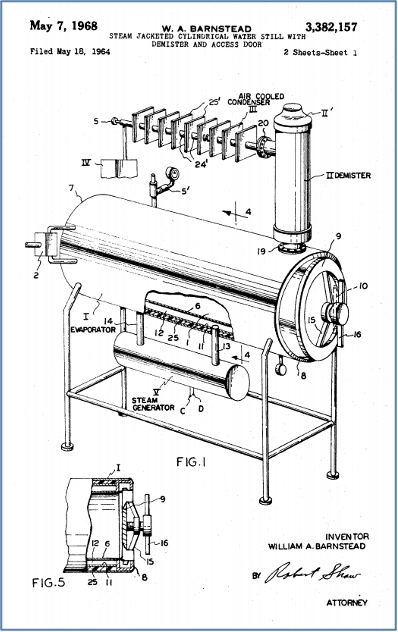 steam-jacketed-cylindrical-water-still